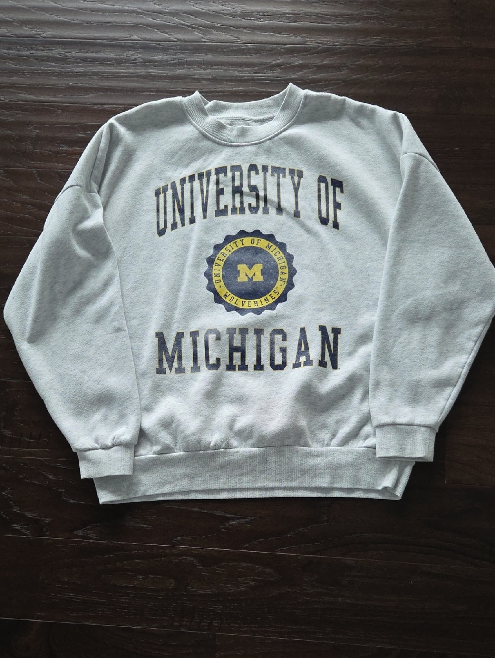 University of Michigan Gray Crewneck Sweatshirt